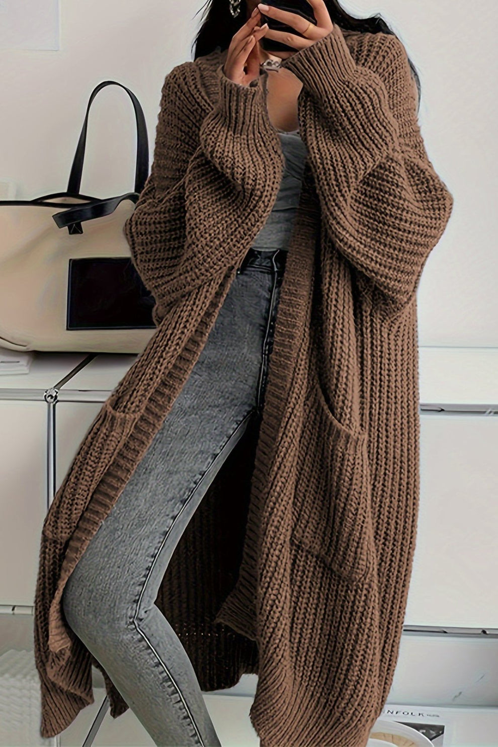 Cárdigan Largo para Mujer con Diseño Elegante y Cómodo