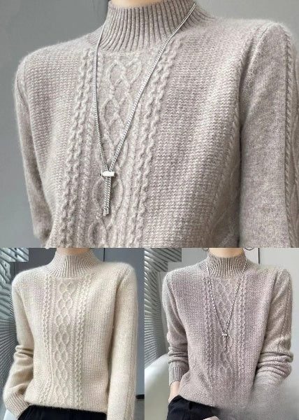 Elegantes jerséis de cuello alto para el otoño