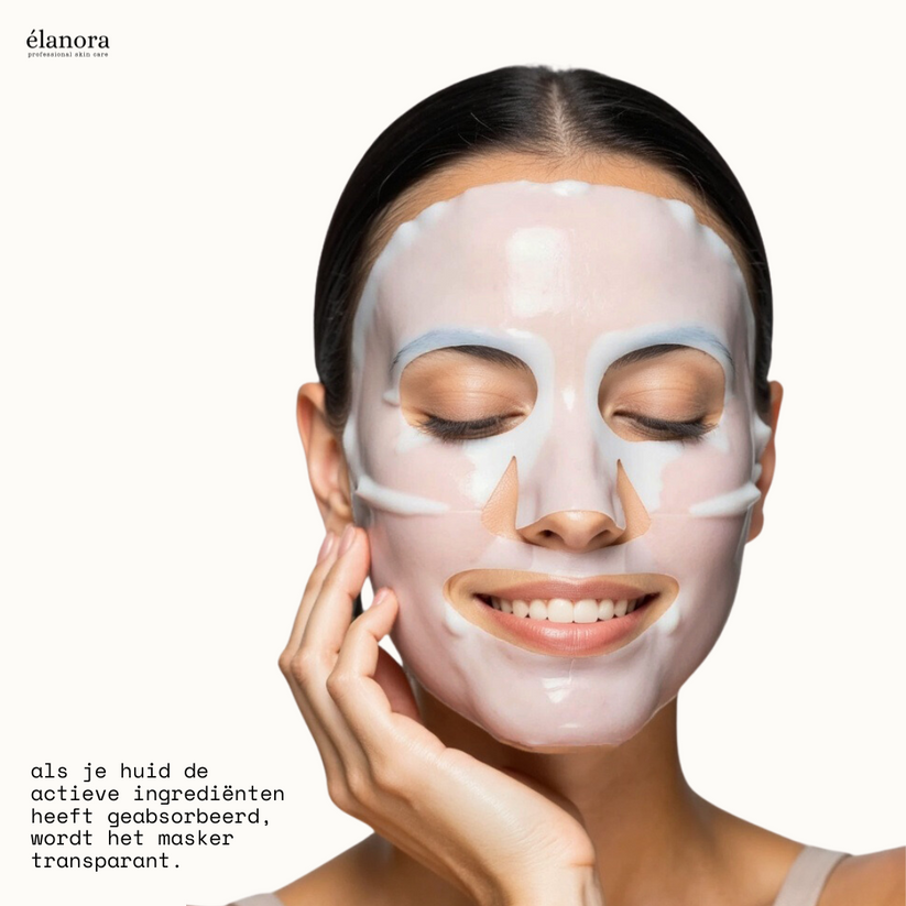 Máscara facial de colágeno para cuidado intensivo de la piel
