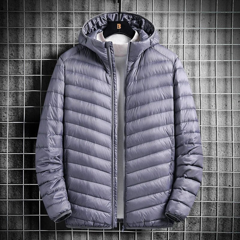 Acogedora chaqueta de invierno con aislamiento.