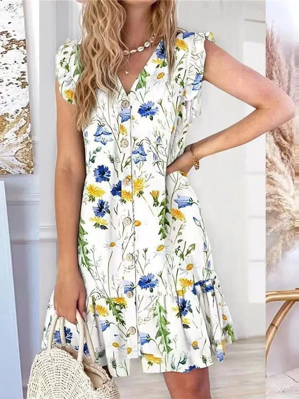 Camila - Vestido Casual Estampado Para Mujer