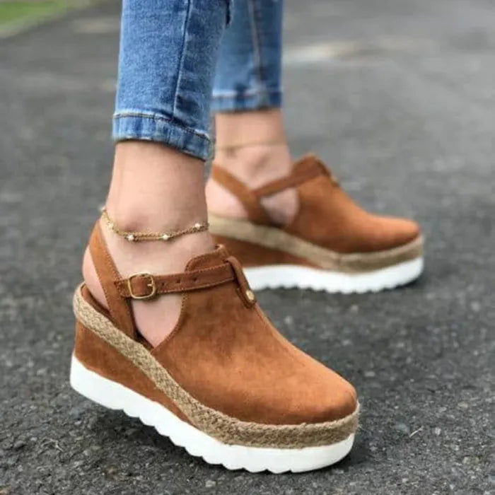 Sandalias Cómodas de Cuña para Mujer – Estilo Informal y Ligero para Uso Diario