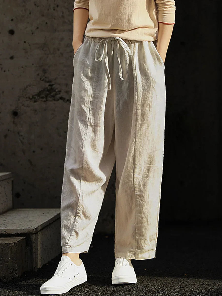 Karen - Pantalón informal de algodón puro