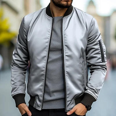 Chaqueta bomber elegante para hombre para un apariencia moderno