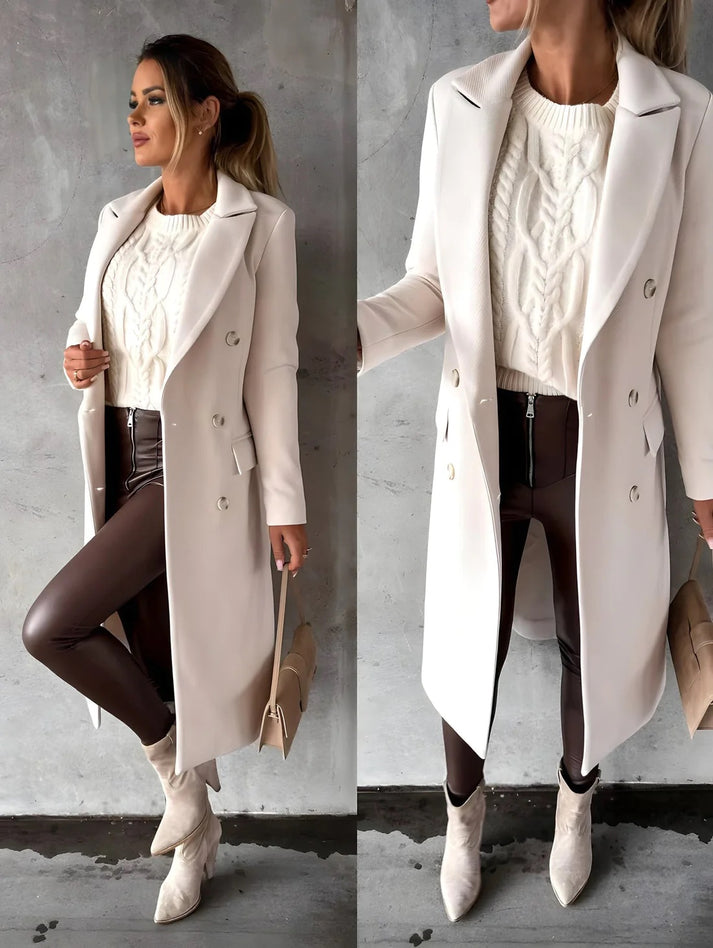 Abrigo Casual Elegante para Mujer – Perfecto para Otoño e Invierno