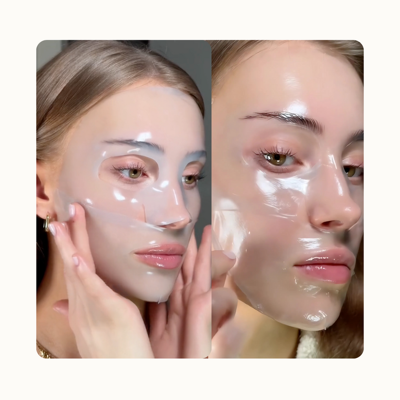 Máscara facial de colágeno para cuidado intensivo de la piel