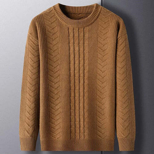 Jersey acogedor con cuello redondo: perfecto para la temporada otoño/invierno