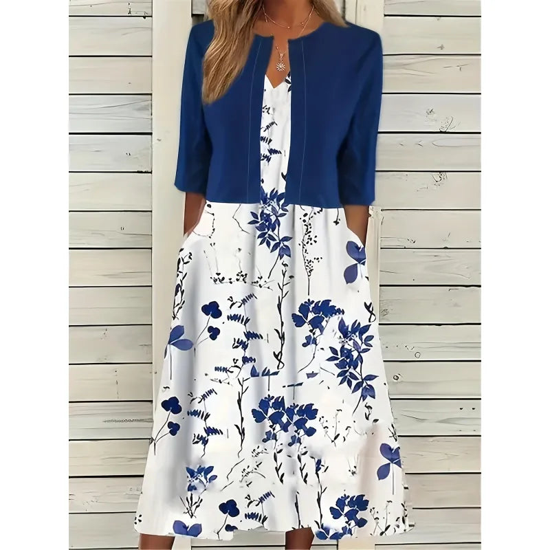 Colette - Conjunto de Dos Piezas Floral y Elegante