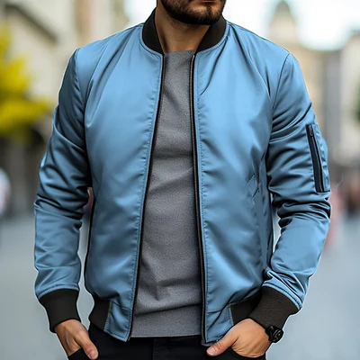 Chaqueta bomber elegante para hombre para un apariencia moderno