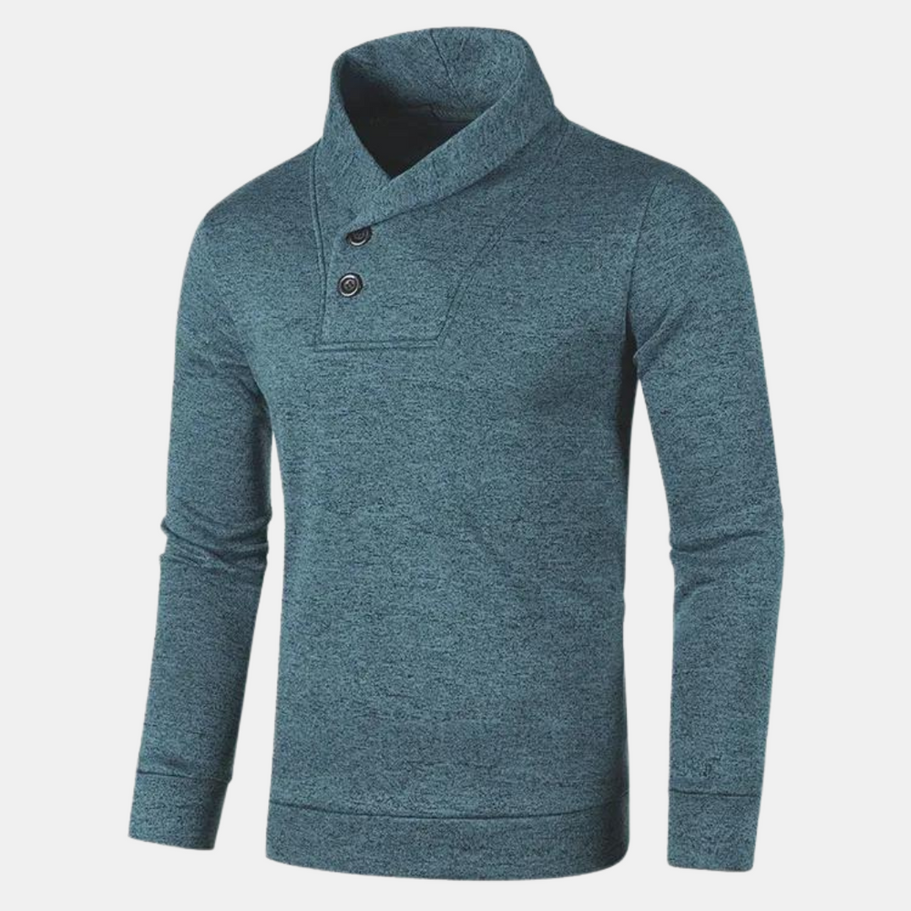 Suéter casual para hombre con cuello moderno y diseño elegante