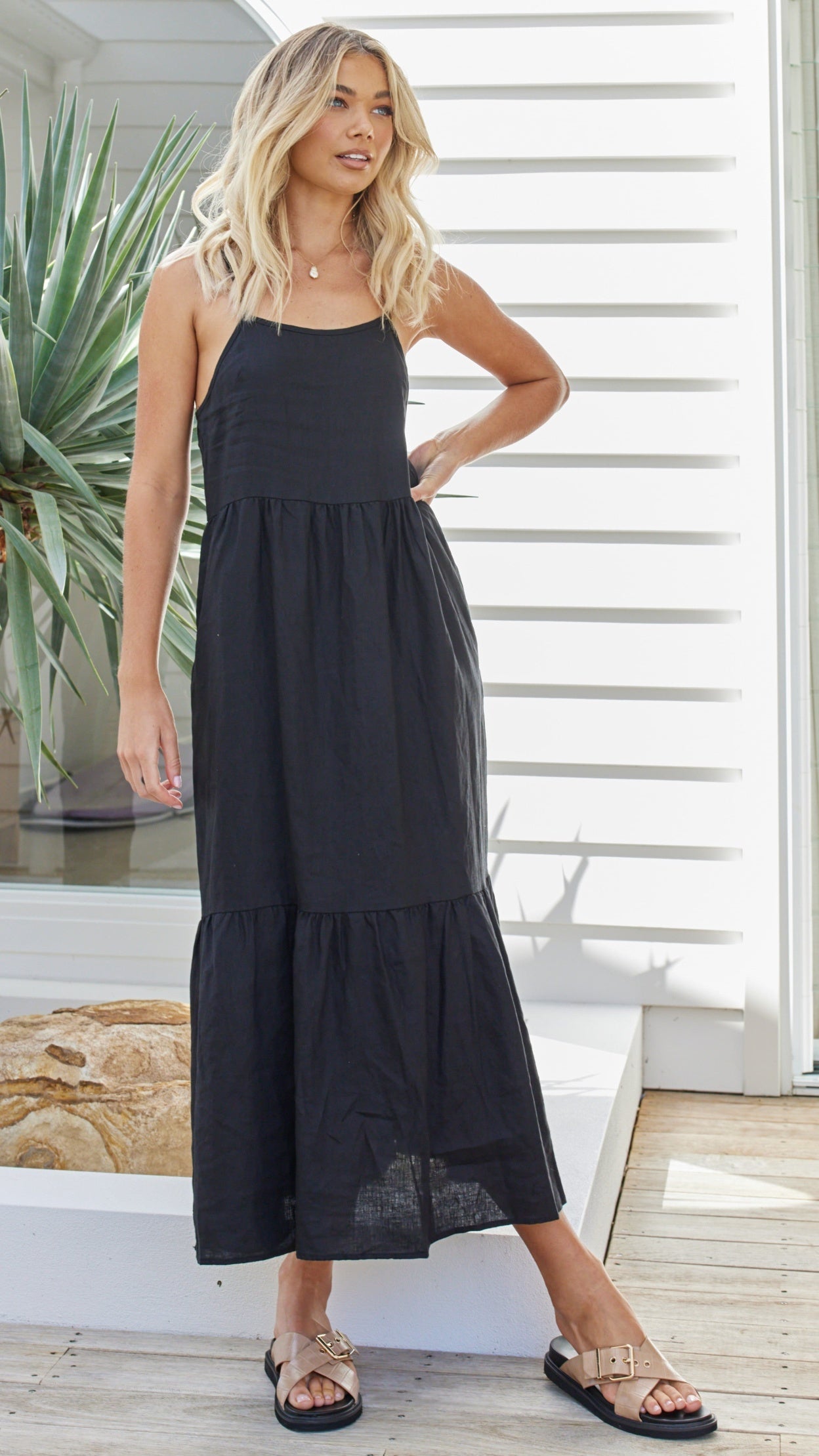 Vestido Nico Maxi - Negro