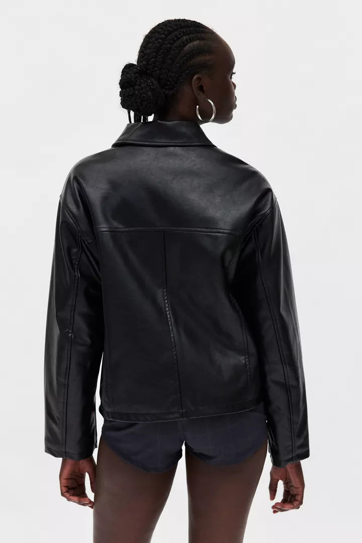 Chaqueta Elegante para Mujer - Abrigo Estilo Biker