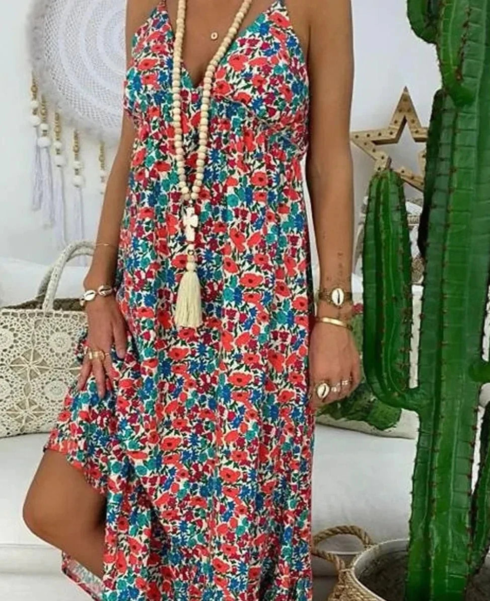 Marta - Vestido de tirantes con estampado floral