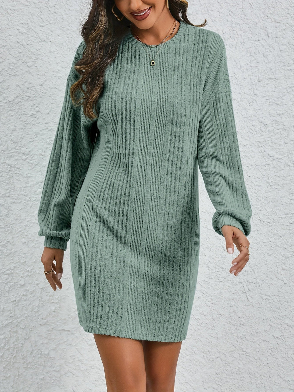 Vestido elegante tipo suéter para mujer
