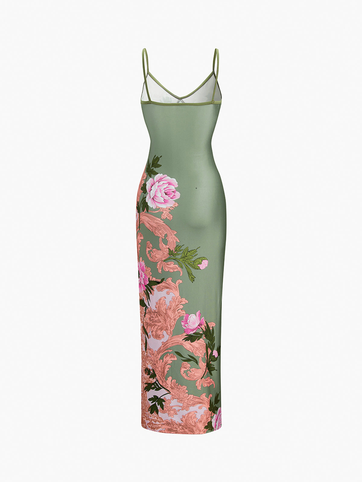 Vestido largo de verano con estampado floral elegante