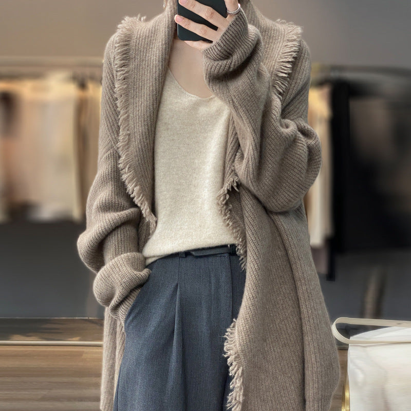Cárdigan largo elegante y cómodo para mujer