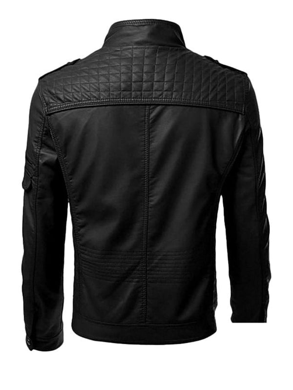 Chaqueta moderna con cuello alto para hombres elegantes