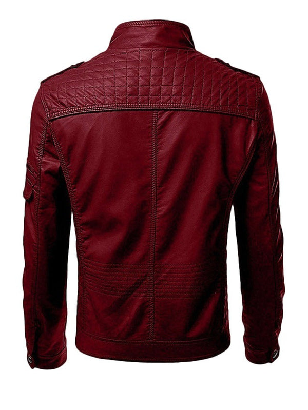 Chaqueta moderna con cuello alto para hombres elegantes