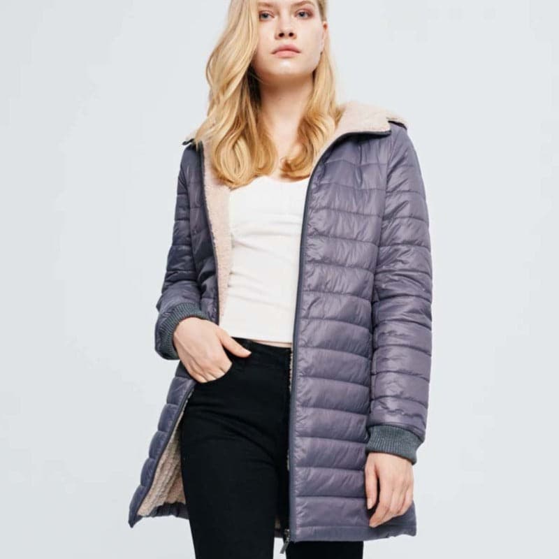 Chaqueta de invierno cálida para mujeres con diseño elegante