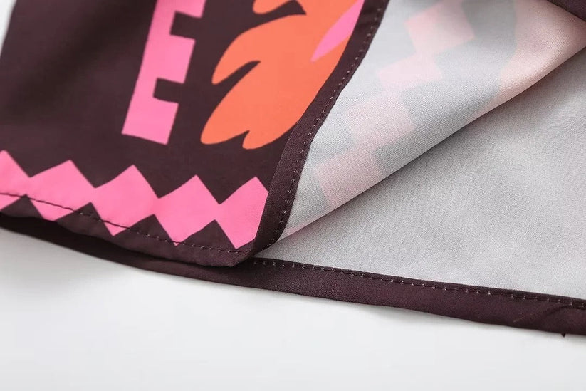 Conjunto de dos piezas con top y falda larga de estilo veraniego