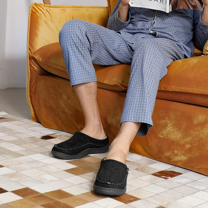 Pantuflas Cómodas para Hombre - Suaves y Elegantes para Casa