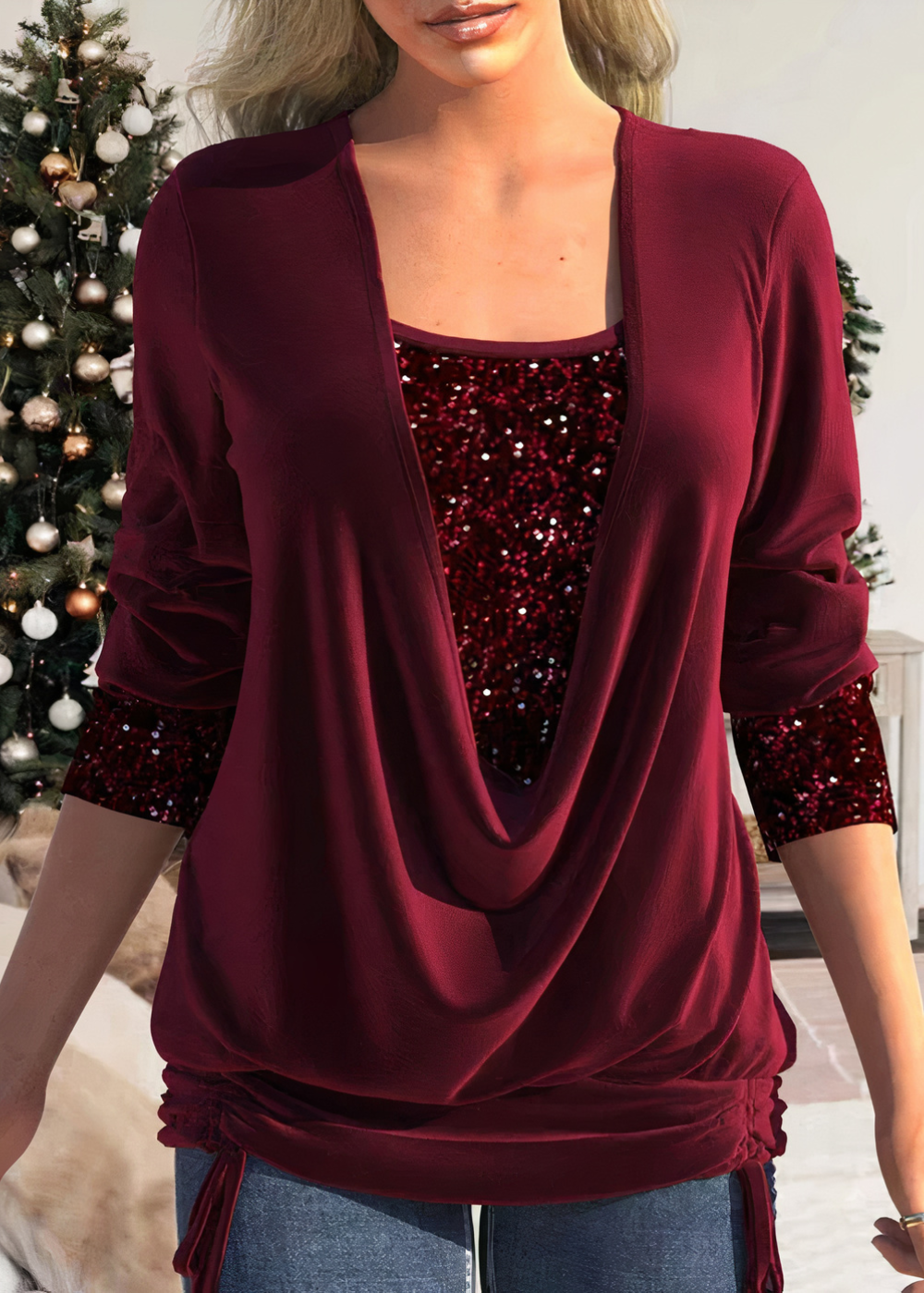 Blusa moderna con brillo para mujeres - Elegancia para toda ocasión