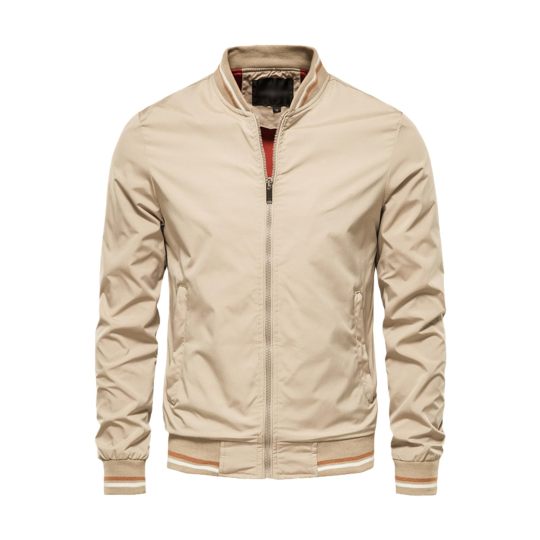 Chaqueta para Hombre con Cuello Mao – Elegante y Moderna