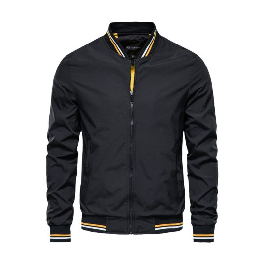 Chaqueta para Hombre con Cuello Mao – Elegante y Moderna