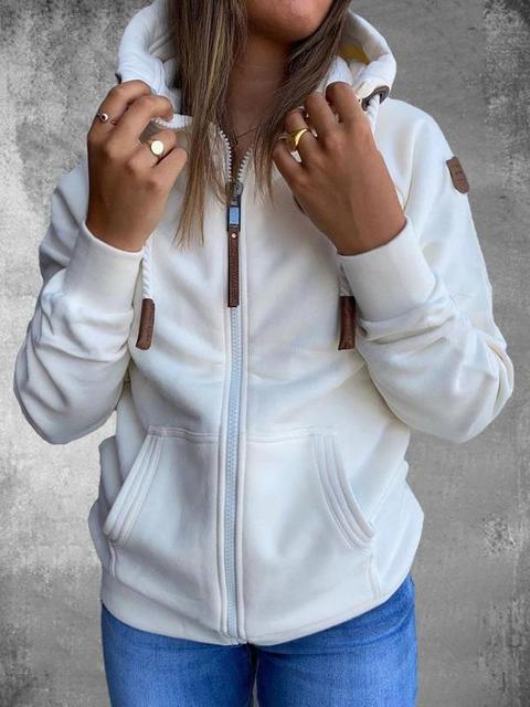 Sudadera con capucha y cremallera para mujer: estilo y comodidad en uno