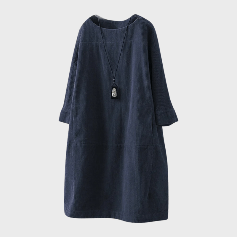 Vestido amplio y elegante para mujer con un toque vintage sofisticado