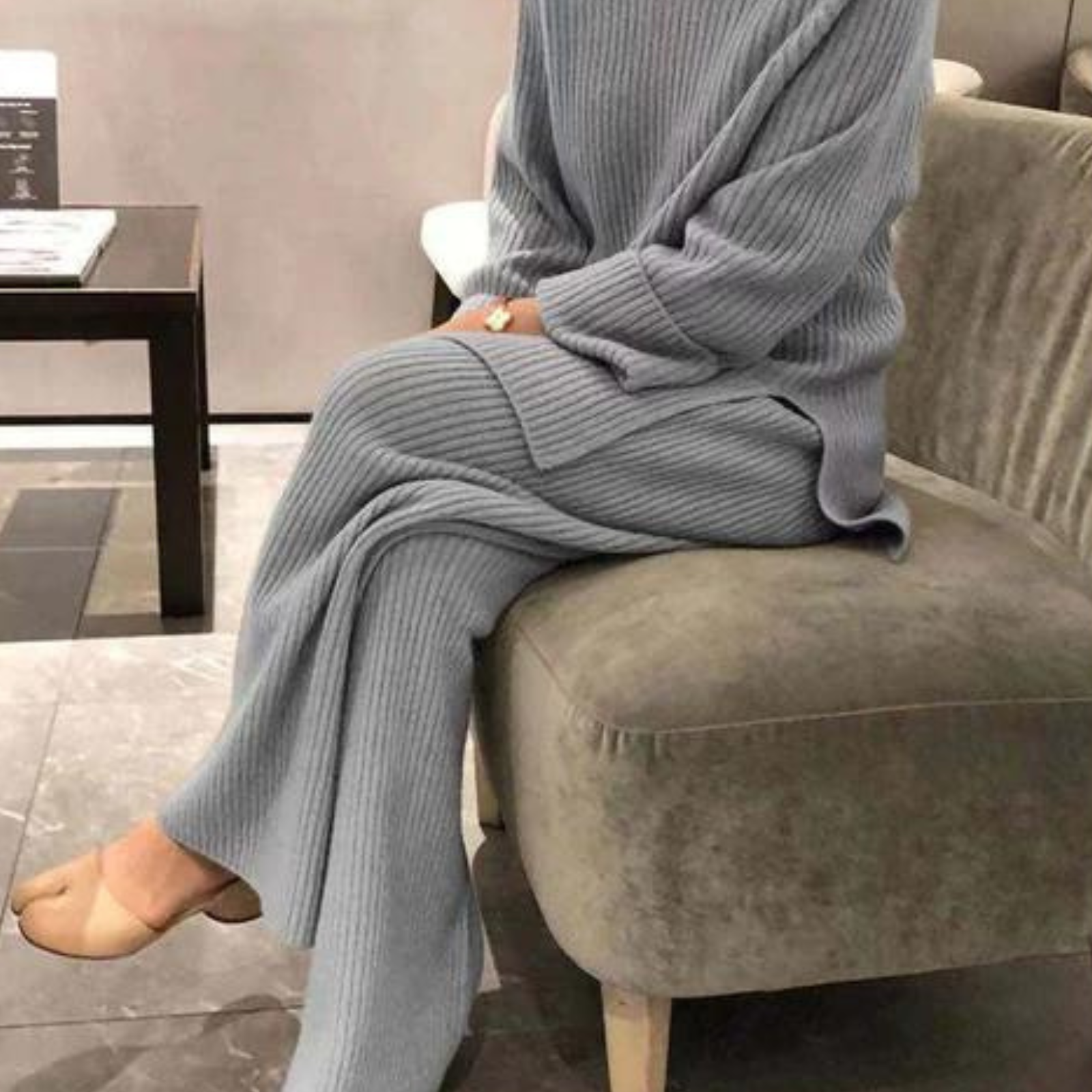 Conjunto cómodo de suéter y pantalón casual para mujer - Estilo versátil para todo el año
