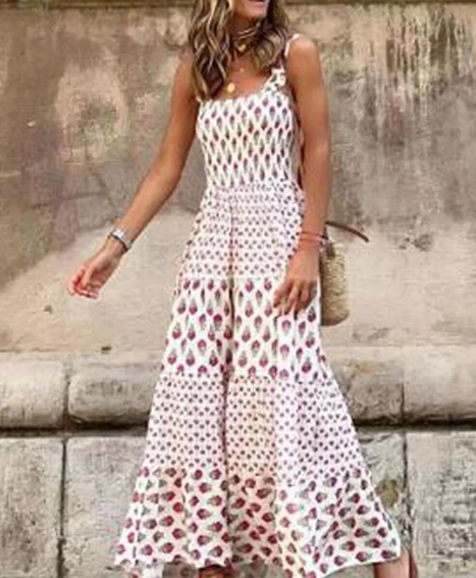 Lucia - Maxivestido con estampado bohemio