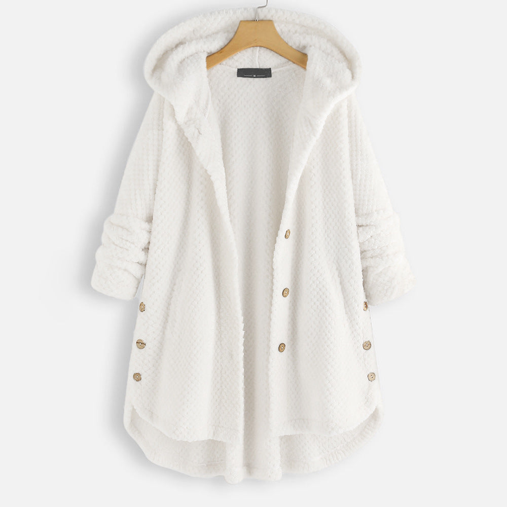 Chaqueta de invierno para mujer con capucha y diseño moderno
