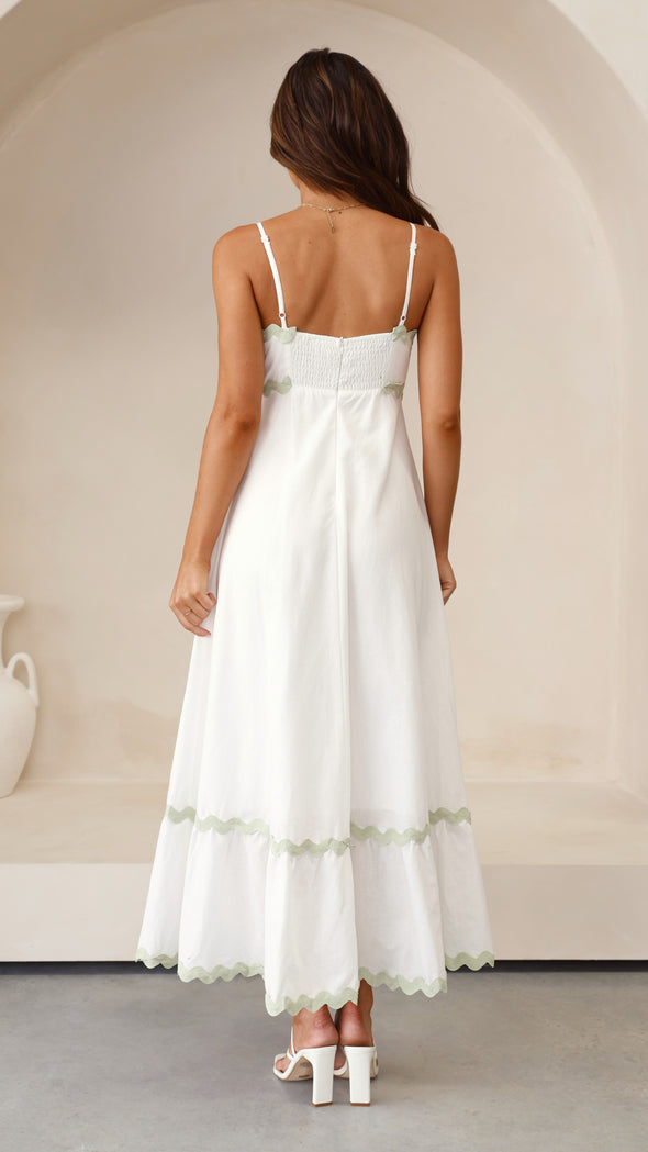 Vestido largo elegante con tirantes finos