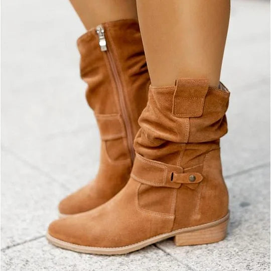 Botas altas cómodas de mujer otoño-invierno para el día a día