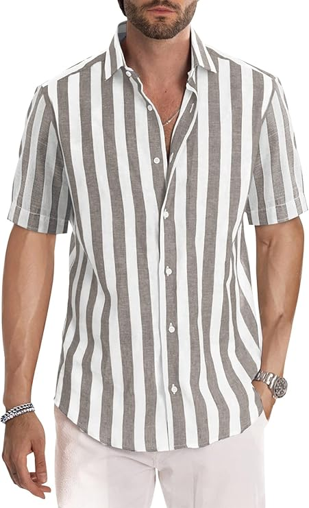 Hugo - Camisa casual de verano de manga corta para hombre - Western Style - Regular Fit