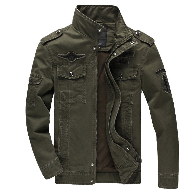 Chaqueta militar slim fit para hombre