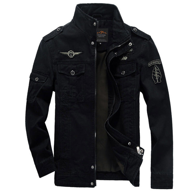 Chaqueta militar slim fit para hombre