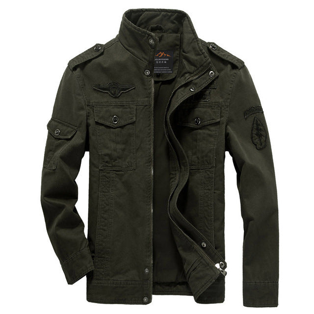 Chaqueta militar slim fit para hombre