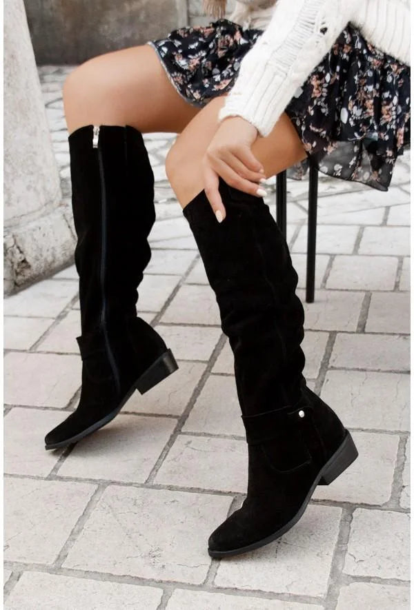 Botas altas cómodas de mujer otoño-invierno para el día a día