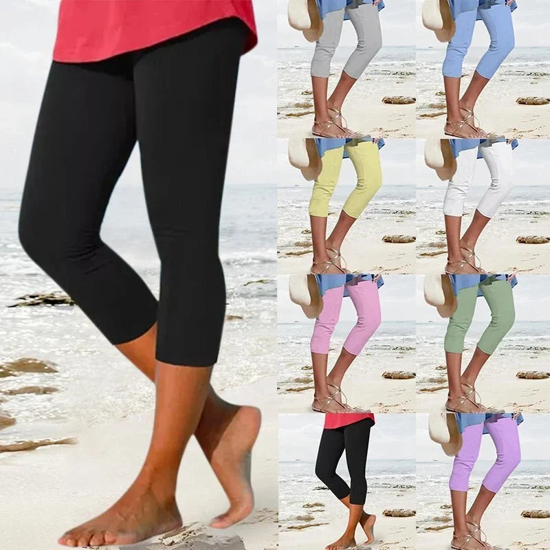 Leggings lisos de ocio para mujer