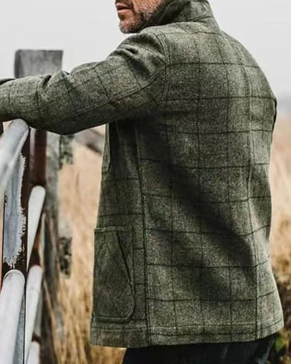 Chaqueta de hombre con mangas amplias y solapas elegantes para un estilo seguro