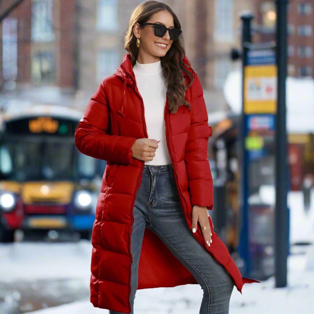 Abrigo Largo de Invierno para Mujer con Estilo y Comodidad