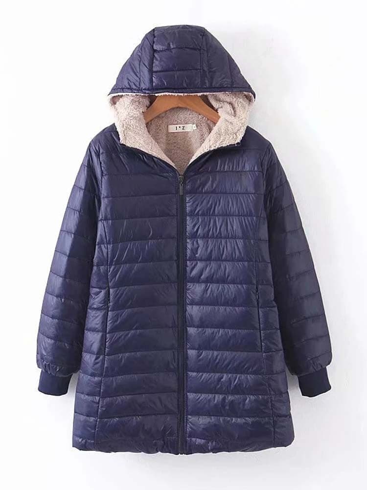 Chaqueta de invierno cálida para mujeres con diseño elegante