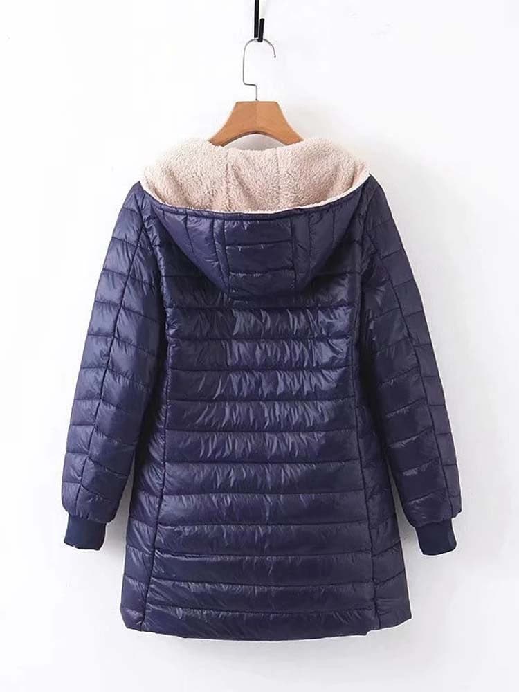 Chaqueta de invierno cálida para mujeres con diseño elegante