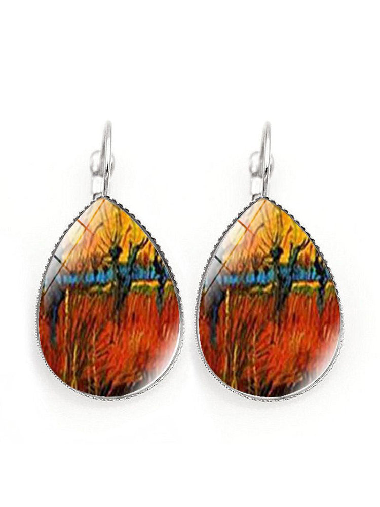 Pendientes de la serie Vincent Art Vintage