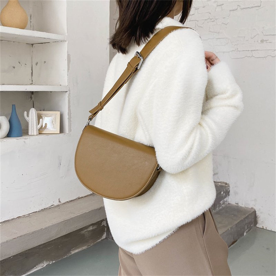 Gertrud - bolso de cuero para mujer en estilo retro