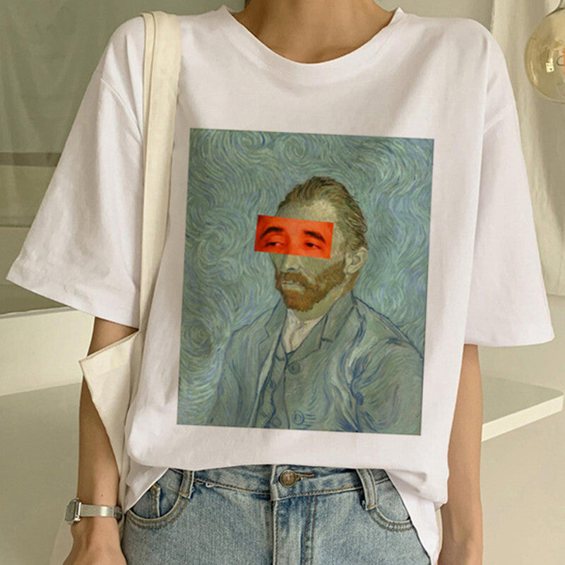 Camiseta con estampado de Van Gogh