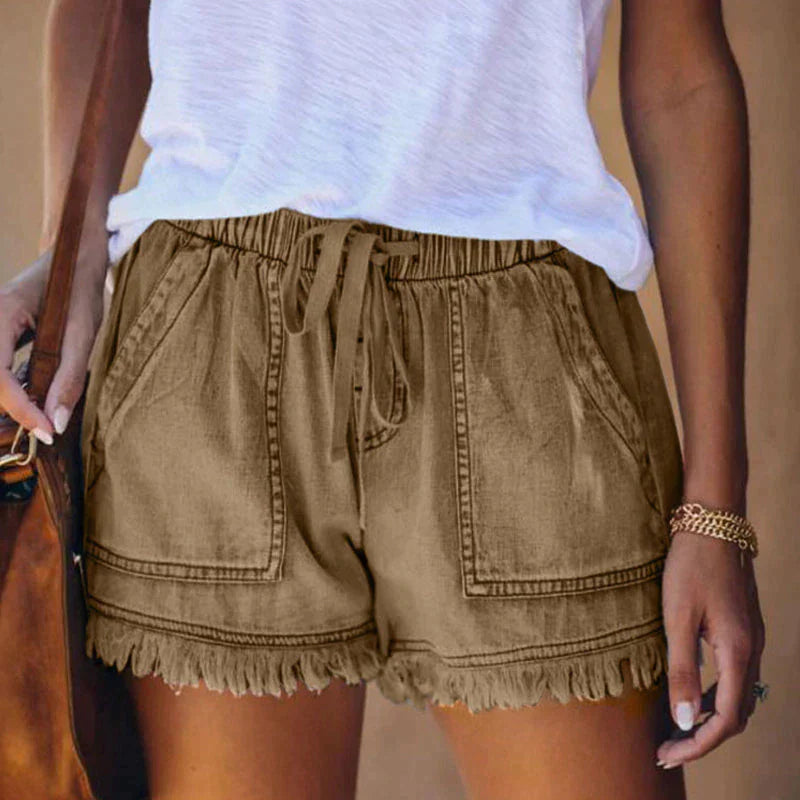 LAURA® | Shorts de mezclilla de cintura alta