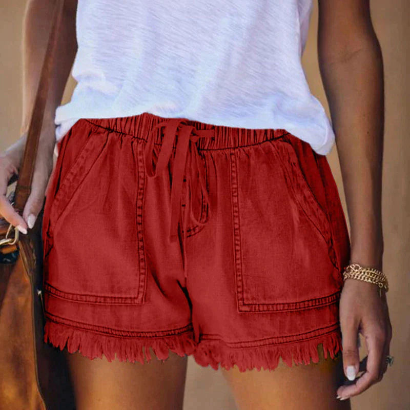 LAURA® | Shorts de mezclilla de cintura alta